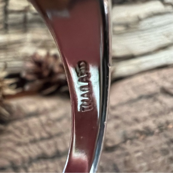 Thailand NF 925 Silver Ring Blue Turquoise Lapis Lazuli Inlay Zuni Navajo Style - Picture 6 of 9